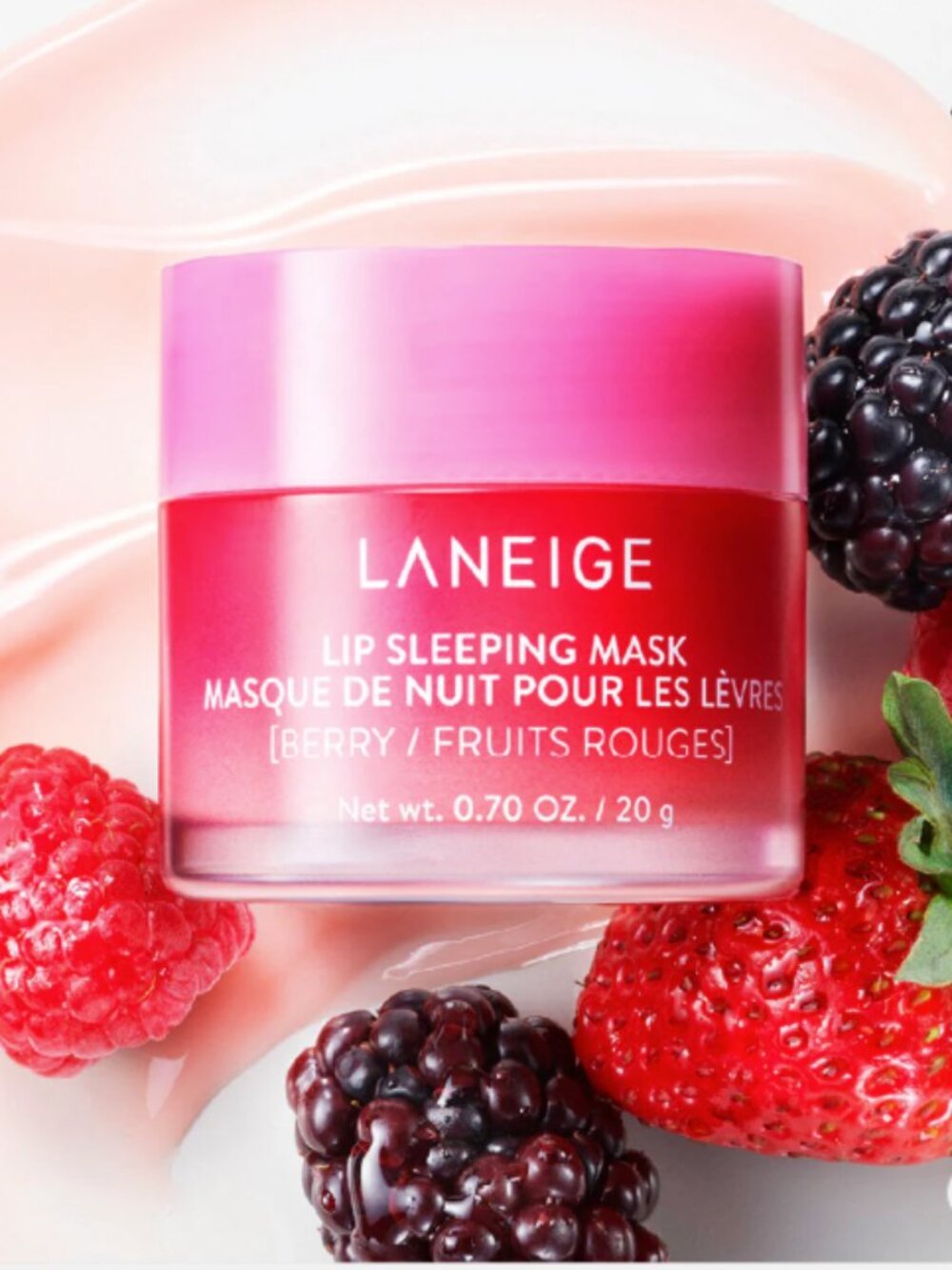 LANEIGE Lip Sleeping Mask EX Berry 0.70 oz Full Size NIB $37 MSRP